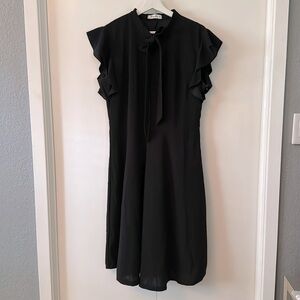 Elegant Black Midi Dress